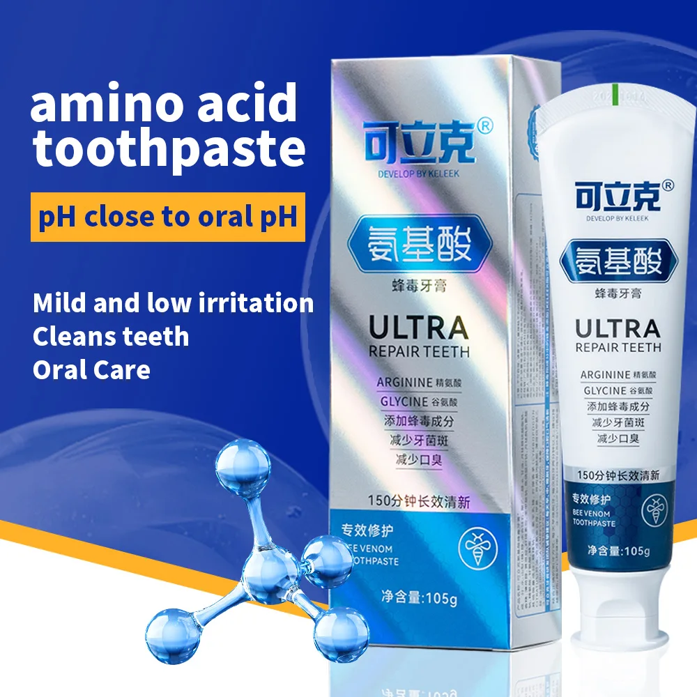 amino acid Whitening Toothpaste clean Tooth refresh breath repair Gingivitis effect gum protection Bee Venom Toothpaste Keleek