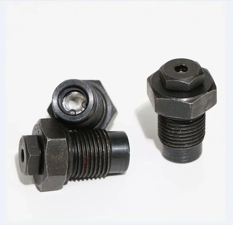 Excavadora martillo roto válvula de nitrógeno cabeza de pistola boquilla de llenado de nitrógeno 68 75 85 100 135 cabeza de pistola tornillo de escape válvula de aire