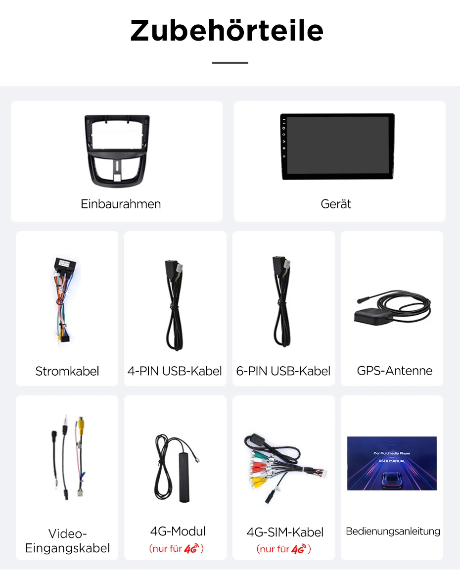 Junsun 9-Zoll Android 15 Autoradio für Peugeot 207 CC 207CC 2006 - 2015, kabellos für Apple CarPlay, Auto-IPS-Bildschirm, Stereo-Multimedia-Videoplayer, intelligente Fahrzeugsysteme, 2-DIN-Autoradio-Haupteinheit, GPS-Navigation, BT, 4G, WLAN, FM, AM, DSP, RDS, SWC, DAB+ – Detail 29