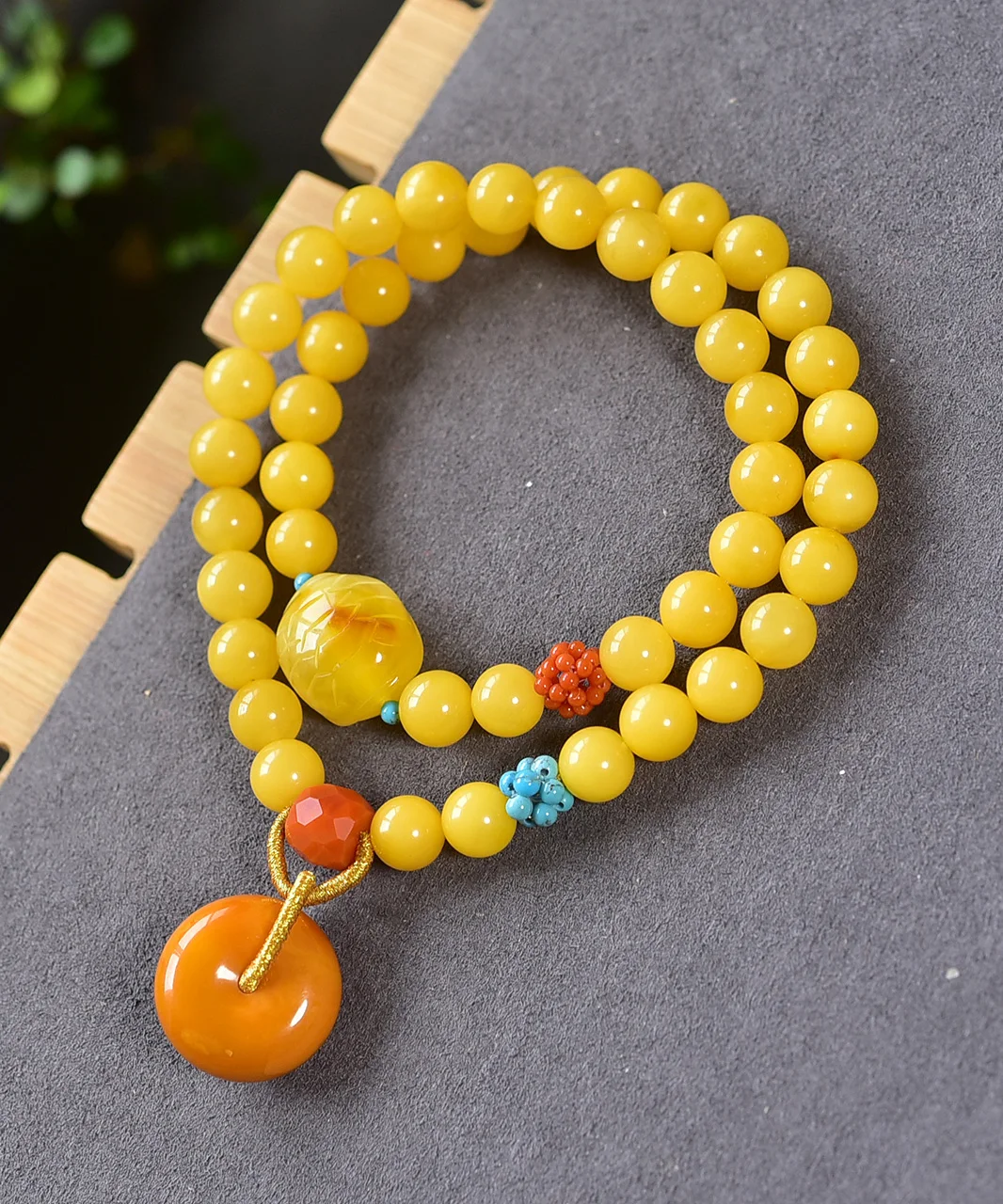 

Genuine Natural Orange Yellow Amber Round Beads Bracelet 8mm Pendant Gemstone Women Men Healing Stretch Amber Jewelry AAAAAA