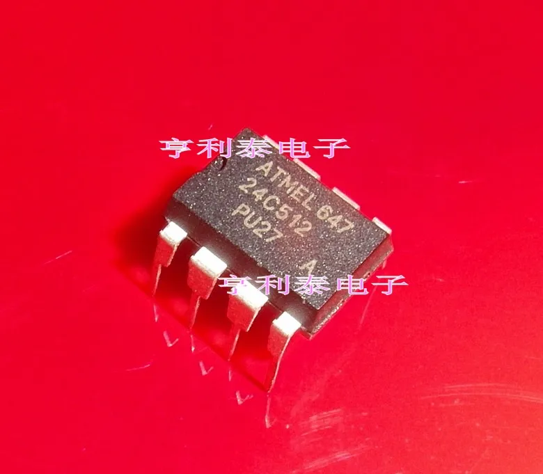 Original  AT24C512-10PI-2.7 AT24C512-10PU-2.7 24C512 EEPROM Fast Shipping