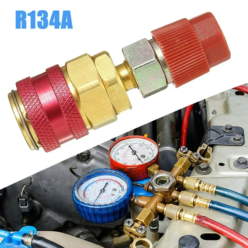 VERYUS High Low Side Extension R134A Quick Coupler Adapters Car Air-Conditioning Fitting For A/C Manifold Gauge Set Type