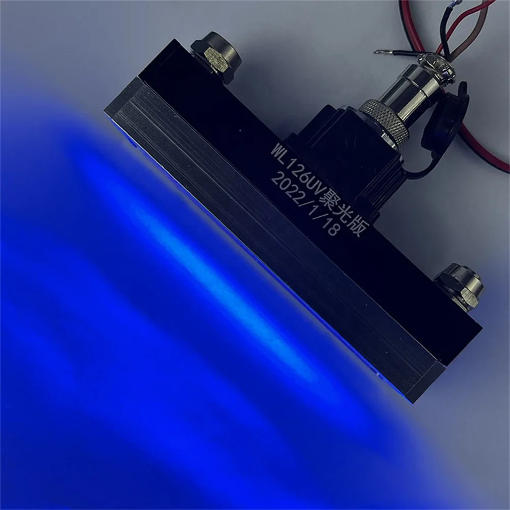 Custom High Power 350W LED  Oil Curing Lamp High Speed  Inkjet/coding Machine Water-Cooled Drying Lamp 120x20mm