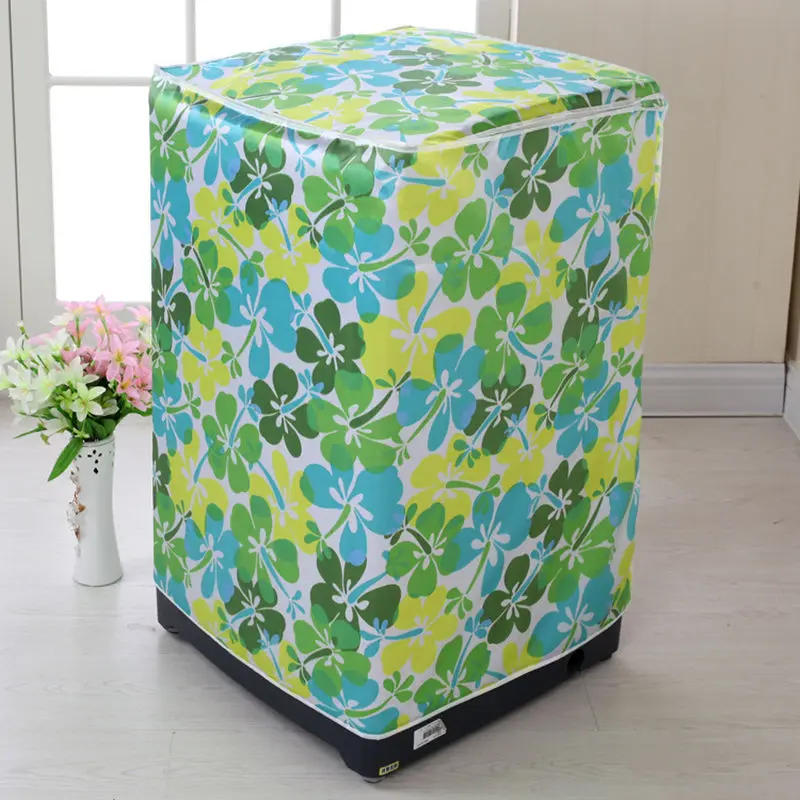 New Washing Machine Cover for Cartoon Print Drum Washing Machine Cloth Dust Cover for Pulsator Waterproof Sunscreen Case Cover