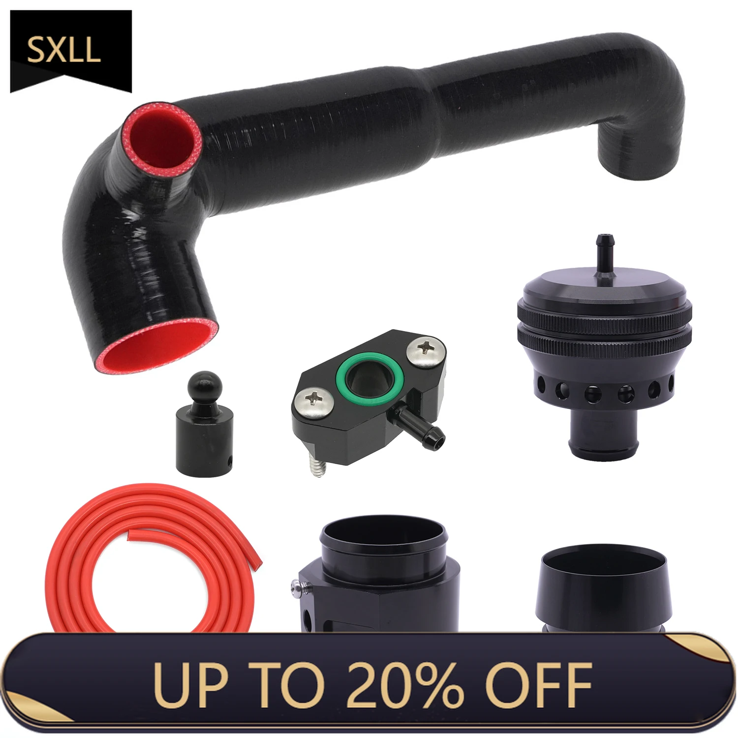 

SXLL EA211 Engine Car Turbo Charge Hose Pipe Kit BOV for A3 A1 Q2 Q3 VW Golf MK7 1.4 1.2 TSI Leon Ibiza Octavia Jetta Sciro