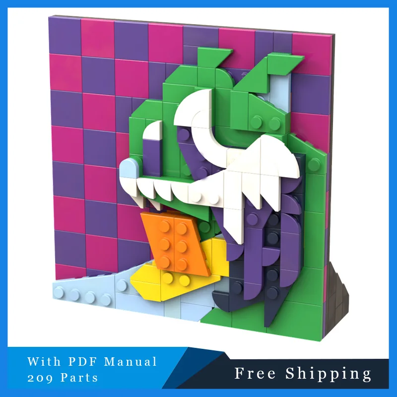 209 قطعة MOC الفن الإبداعي لوحات ثلاثية الأبعاد اللبنات نموذج عرض لعبة للبنين والبنات التعليمية لتقوم بها بنفسك الجمعية هدية الكريسماس #3