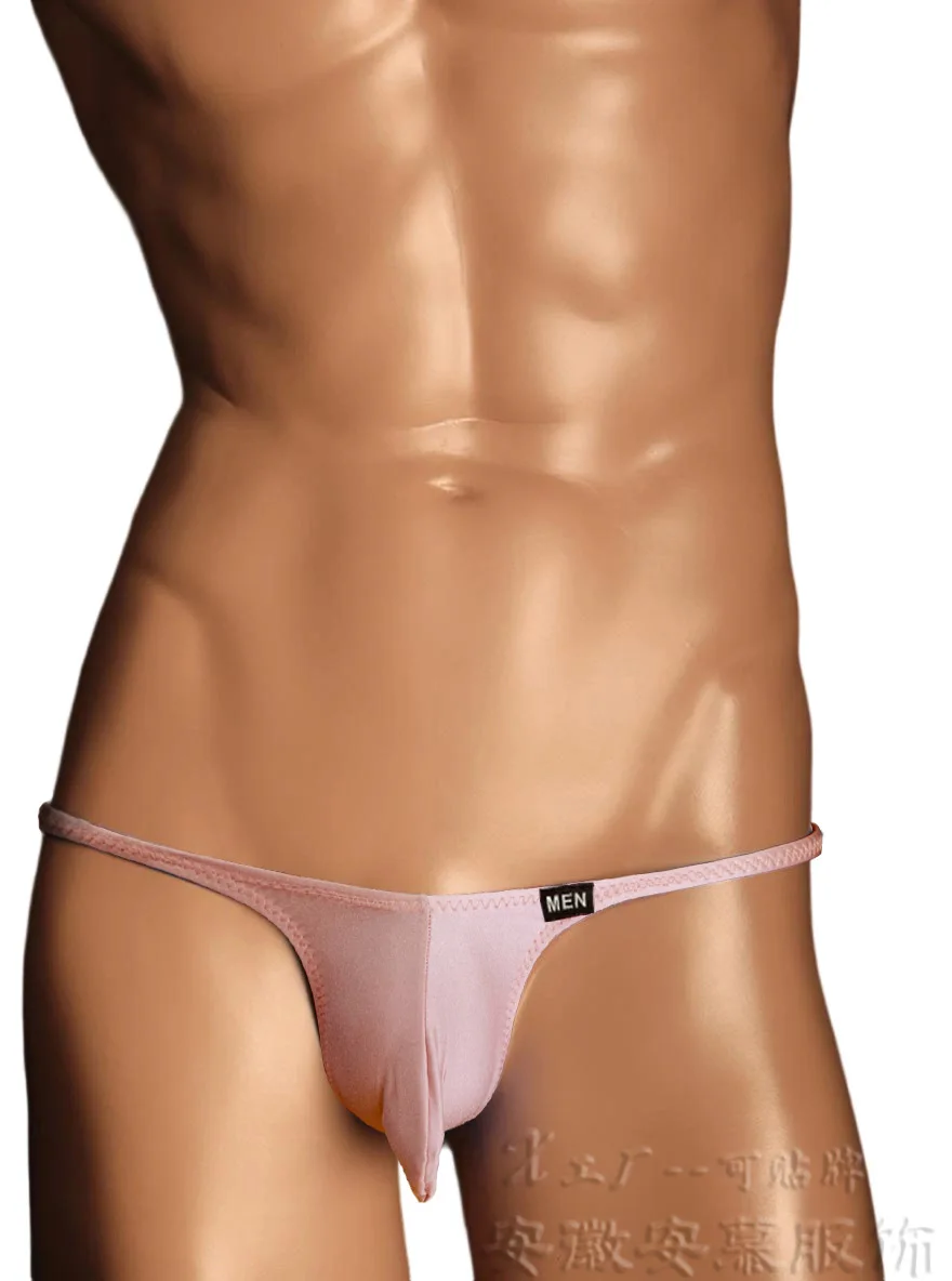 6pcs Men's Low Rise Slim Waist Thong, High Stretch Nylon Underwear with Contour Pouch