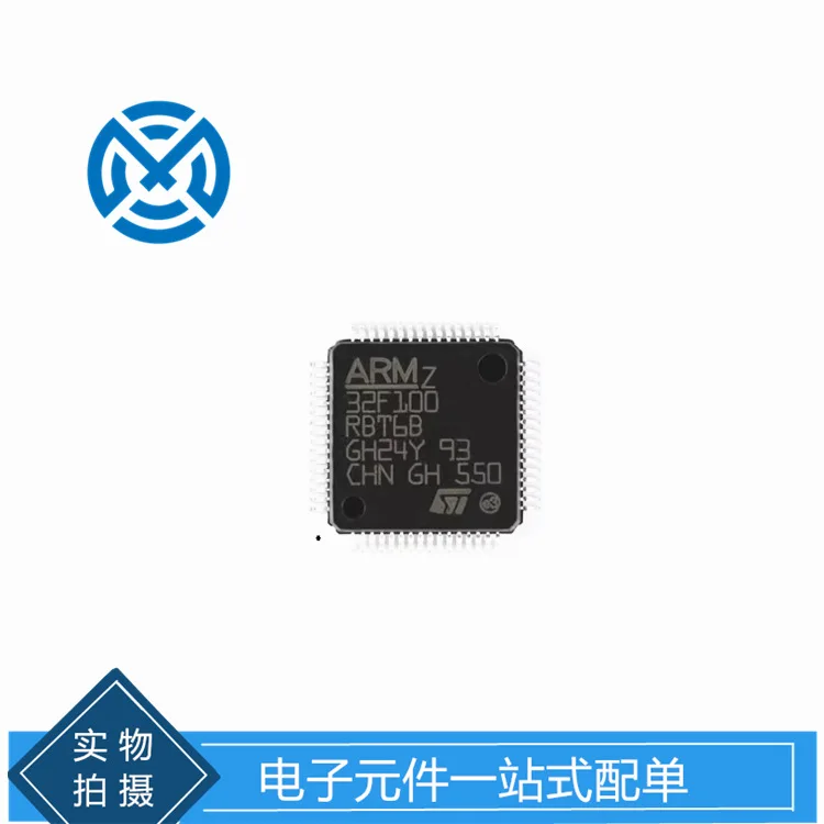 Electronic components STM32F100RBT6B QFP ARM CORTEX-M3 32-bit microcontroller