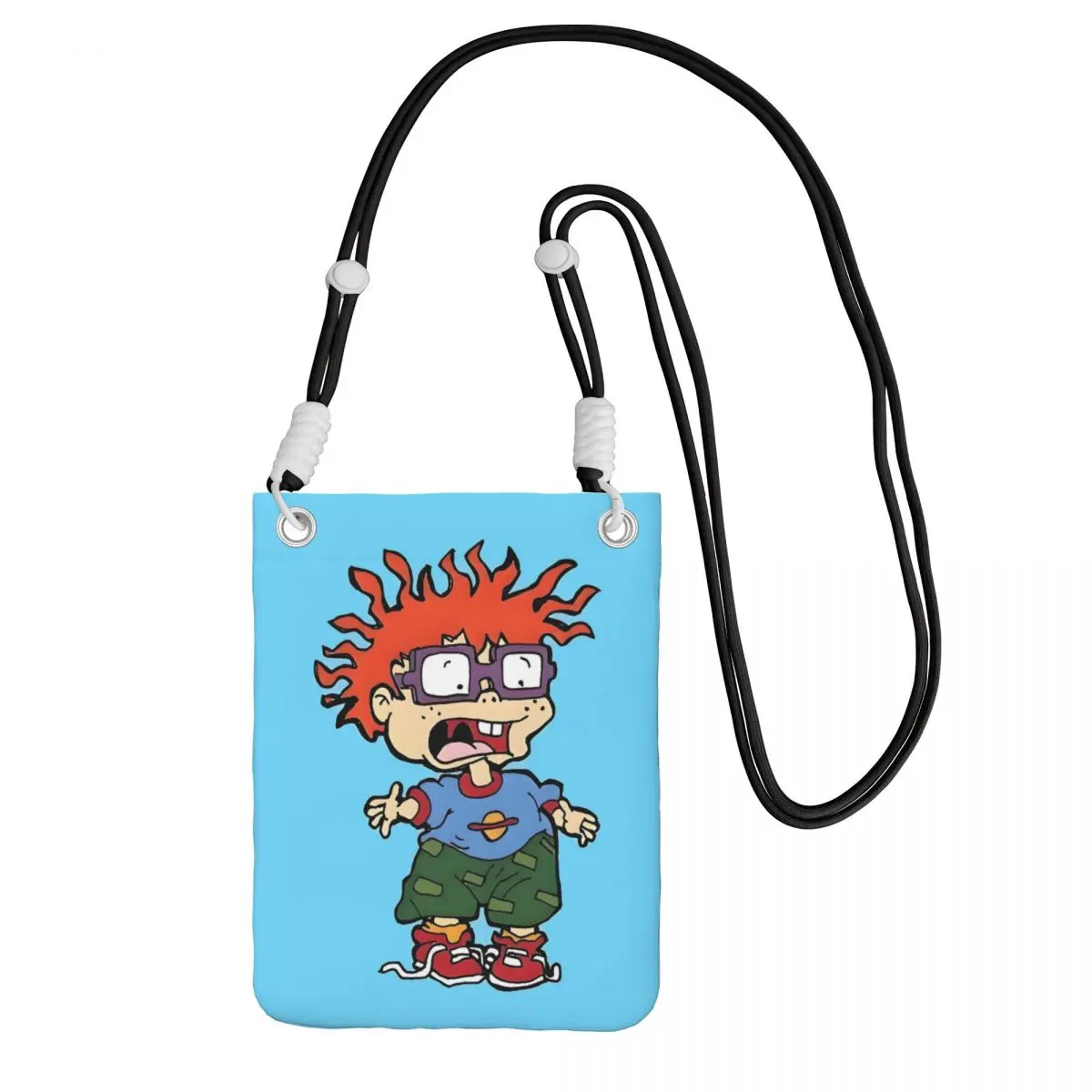 

Custom R-Rugrats Smart Phone Wallet With Strap Cute Cartoons Crossbody Bag Men Women Running Mobile Phone Bag