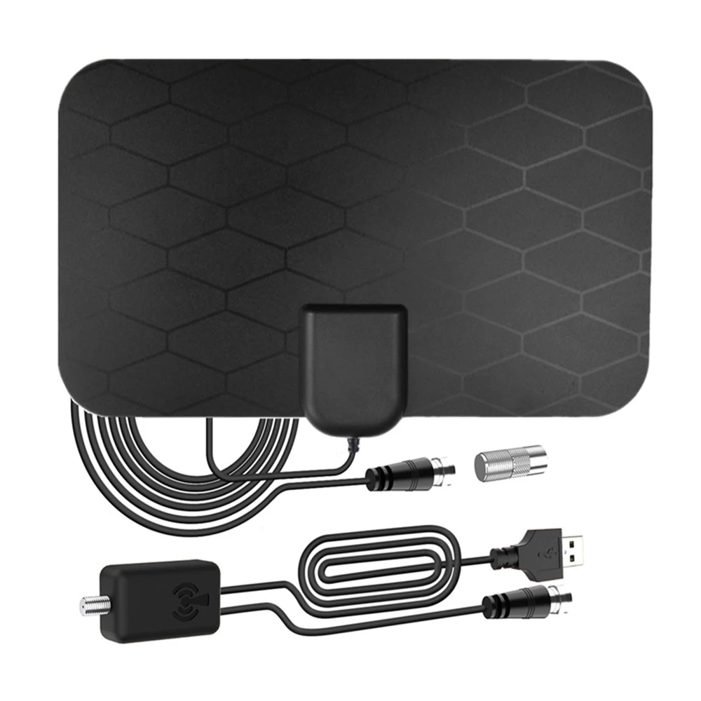 Indoor Digital HDTV Antenna 4K 1080P For DVB-T2 High Gain HD VHF UHF with Amplifier Receiver