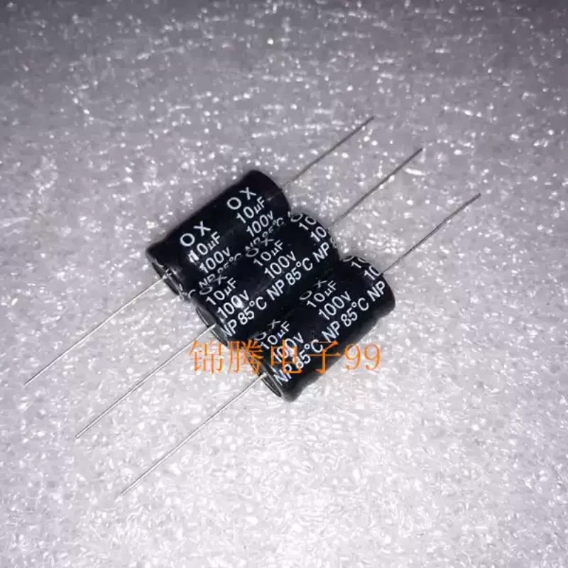 10-100pcs brand new fever infinite axial electrolytic capacitor 10UF 100V audio capacitor