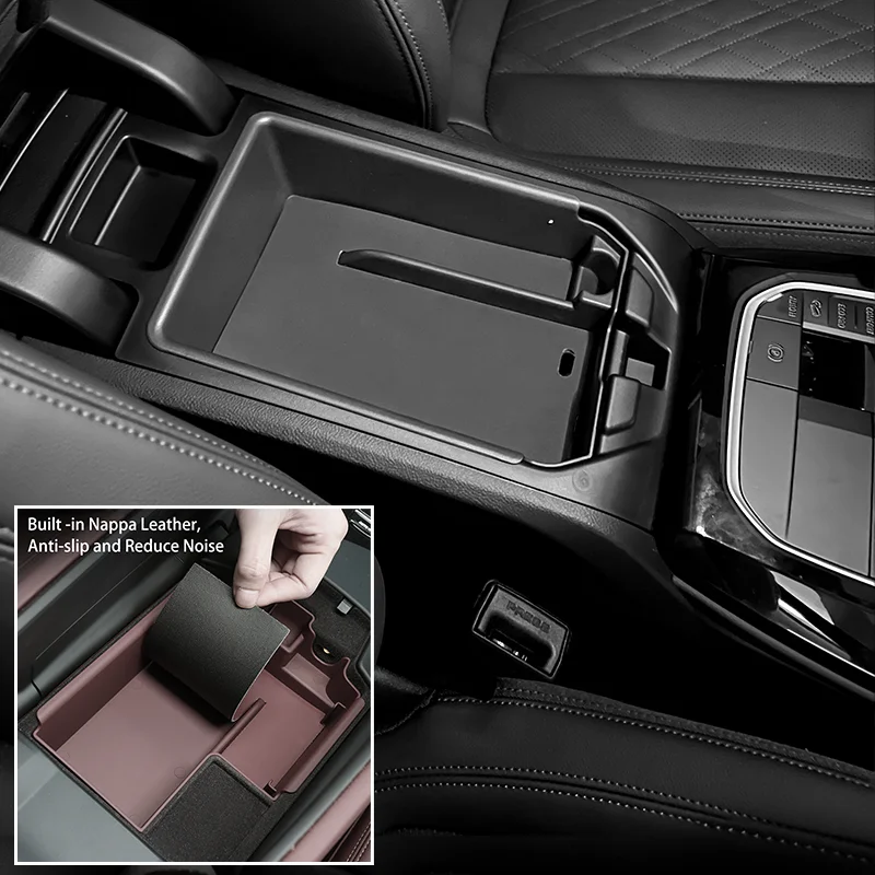 Center Console Organizer Car Armrest Storage Box LHD For BMW 3 5 Series X1 X3 X5 X7 G01 G05 F30 F10 G11 F25 F15 F48 G07 G20 G30