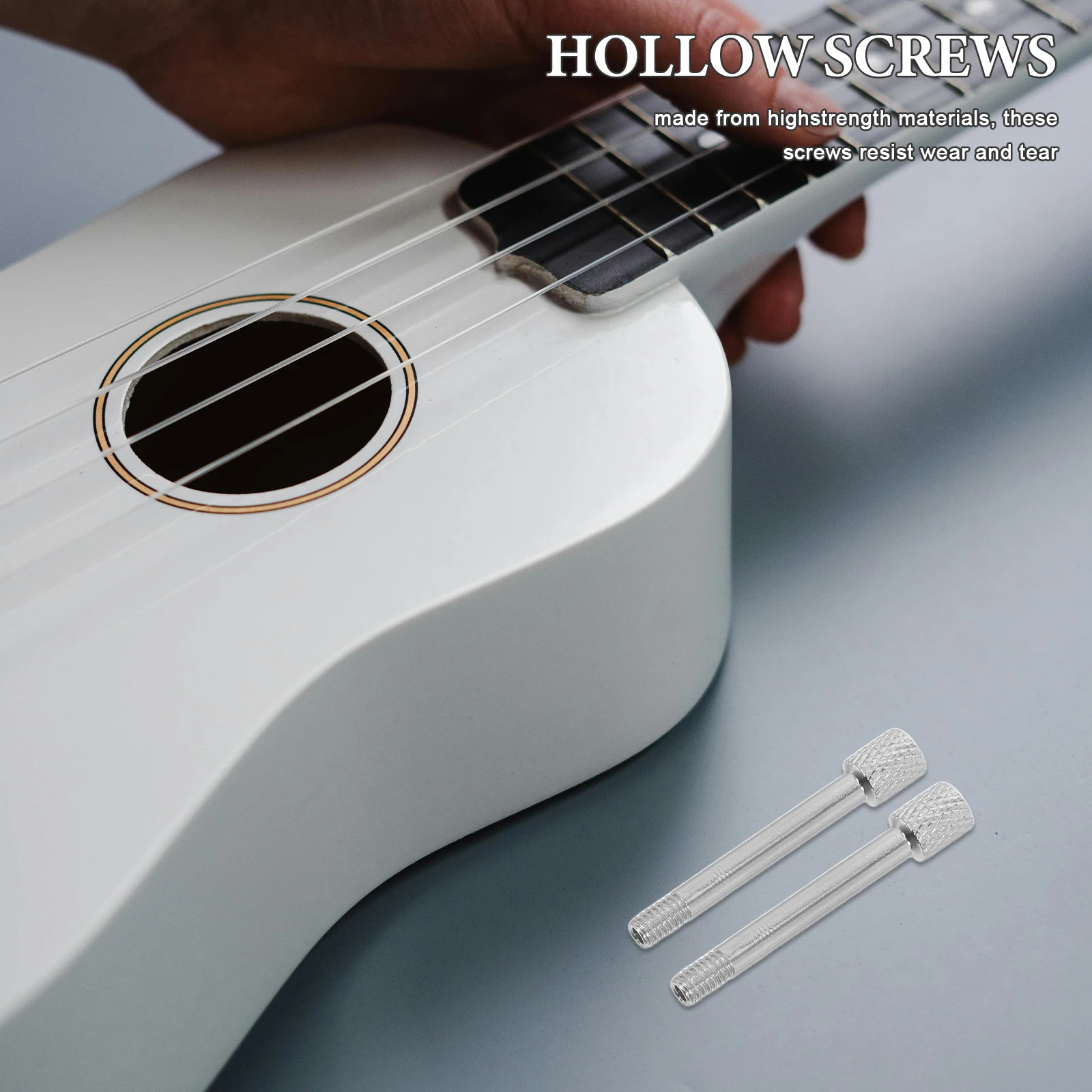 

2Pcs Electric Guitar Hollow Tremolo Bridge Screws Precision Lightweight Design Sustain Enhancement Guitar Hardware Accessories