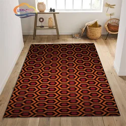 Tapis moderne géométrique avec fond brillant, tapis décoratif pour salon, chambre à coucher, chambre à coucher, cadeau d'horreur