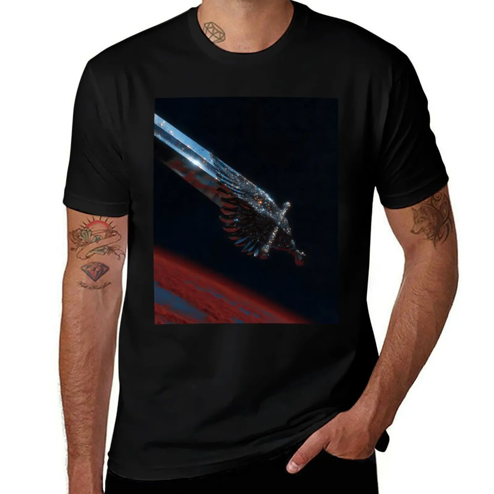 

Heavenblade T-Shirt plus size tops boys animal print T-shirts oversize black t shirts for men