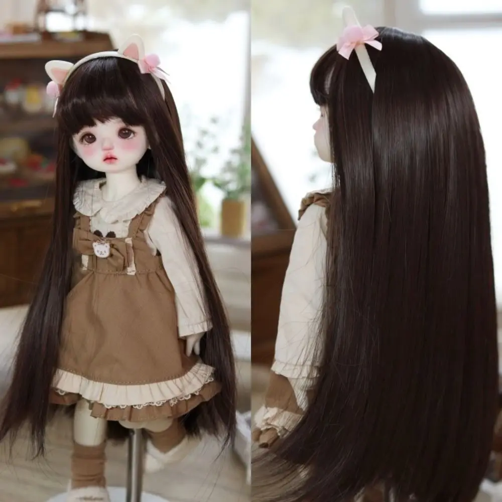 Mehrfarbige bjd Puppe Perücke lockiges Haar Hoch temperatur faser bjd sd Puppe Haar handgemacht diy bjd Perücke Zubehör Kinder Mädchen Spielzeug