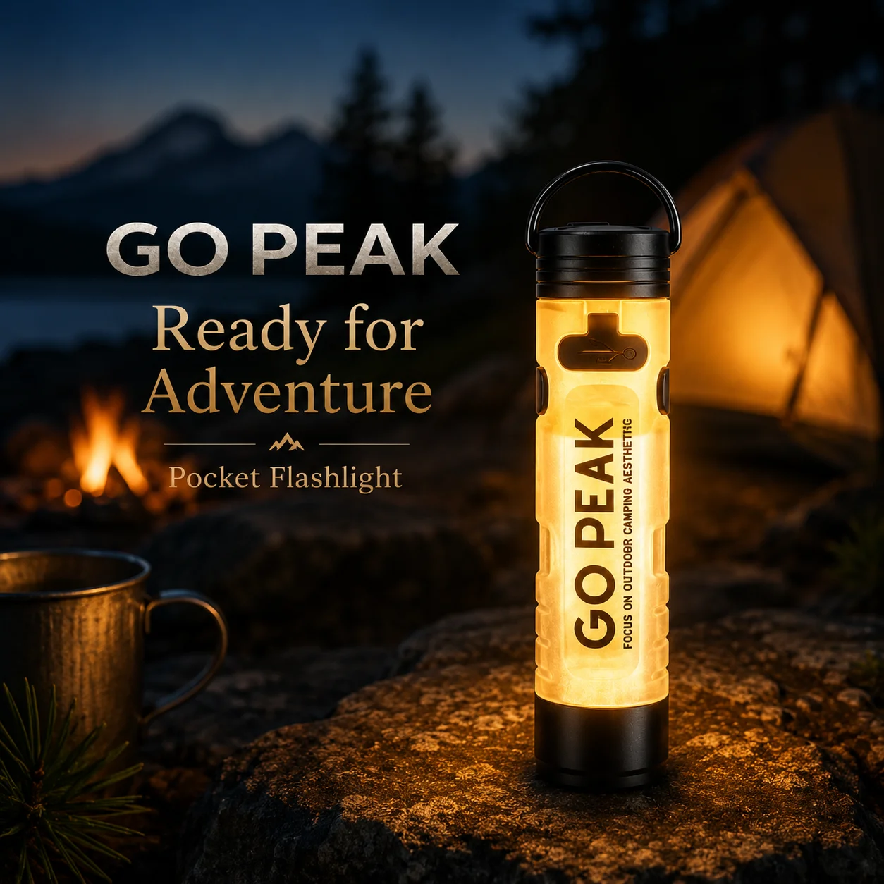 Gopeak Mini Újratölthető LED Zseblámpa 8W 300LM Mágneses Kulcstartó Lámpa Csipesszel Kempingezéshez, Túrázáshoz, Kültéri Vészhelyzethez