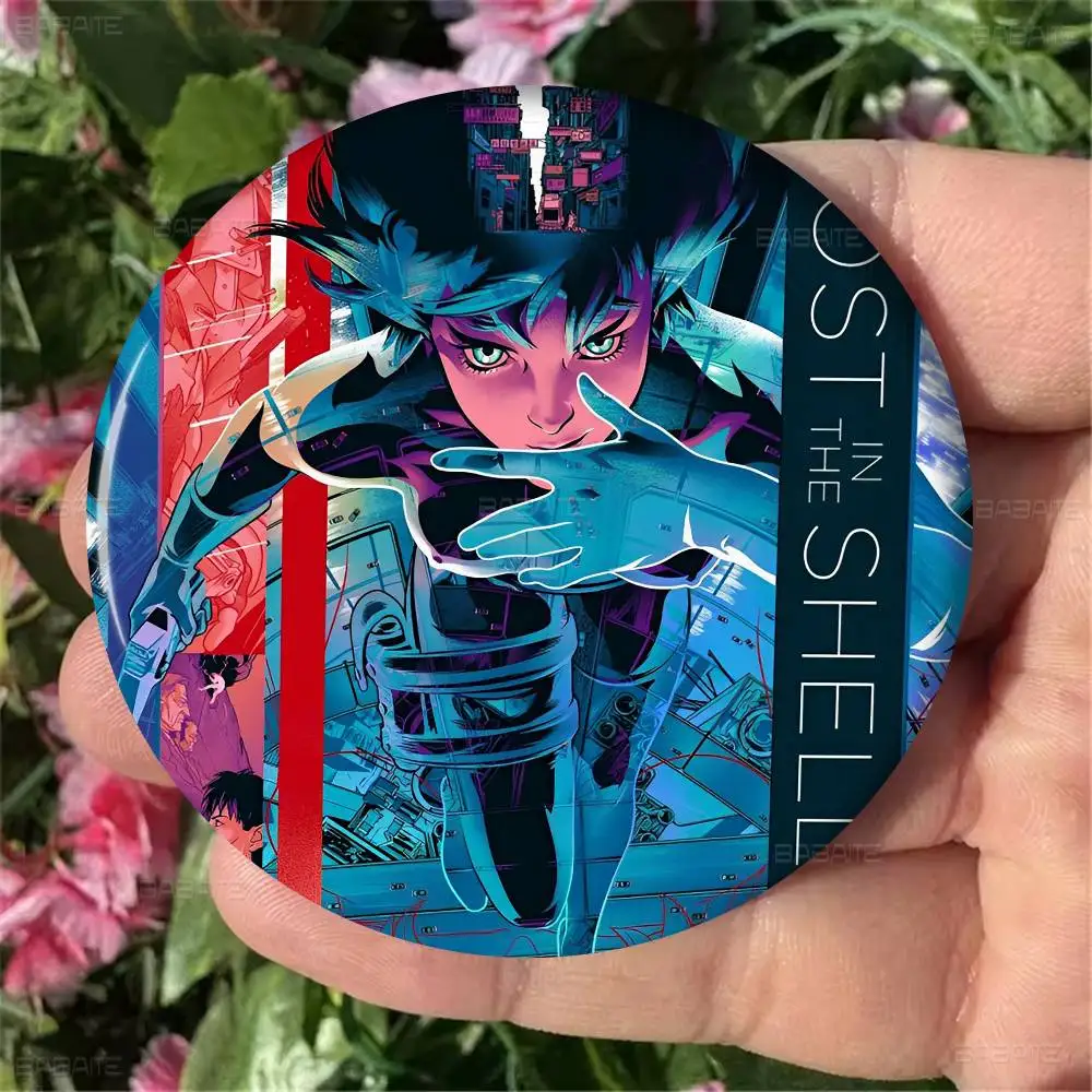 Klassieke Japan Anime Ghost In The Shell Ronde Knop Pins Slogan Creatieve Broches Rugzak Kleding Decoratie Mode Cartoon