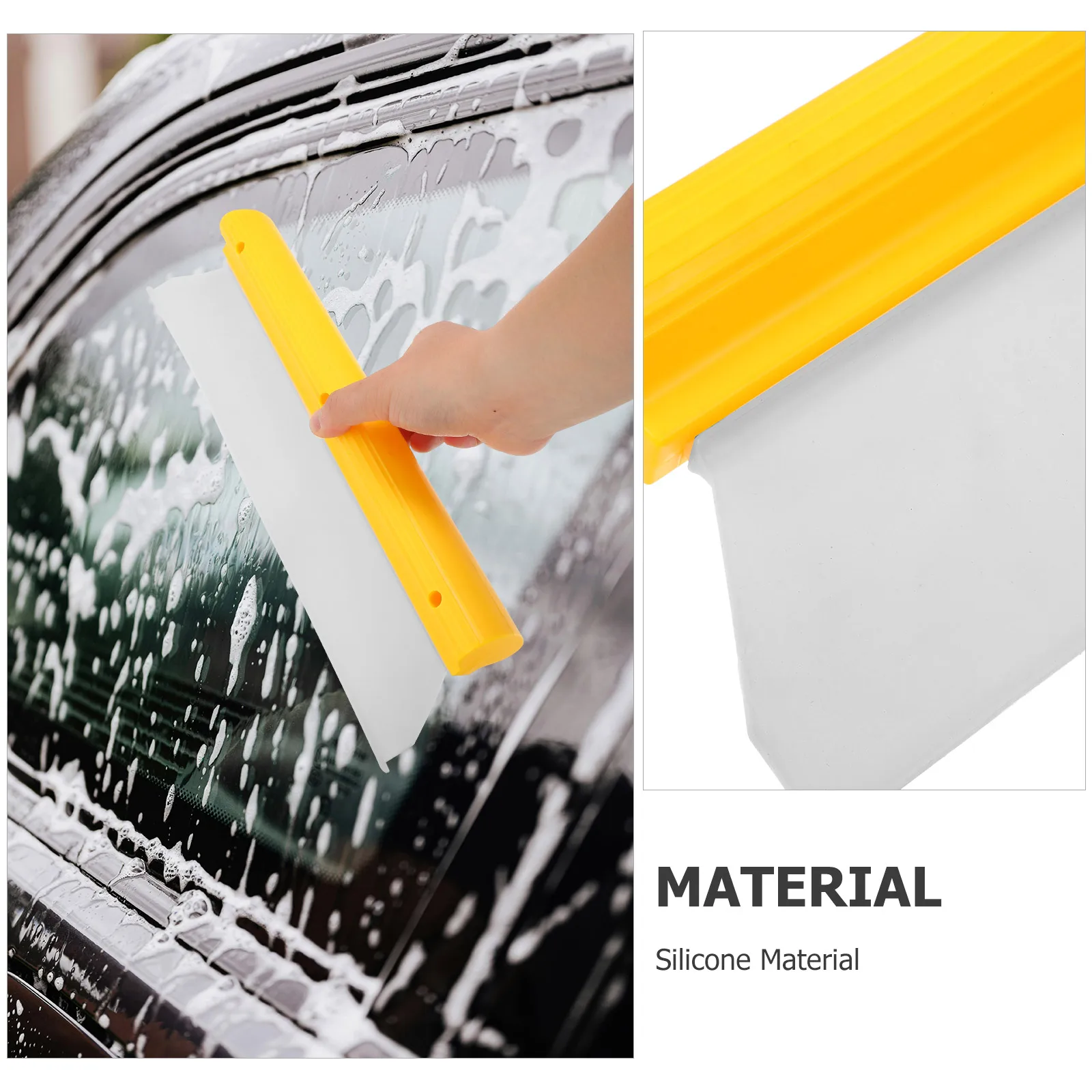 

Car Windshield Squeegee 14 Inch Silicone Water Scraper for Mirror Windows Cleaning Tool Glass Surface Car Window