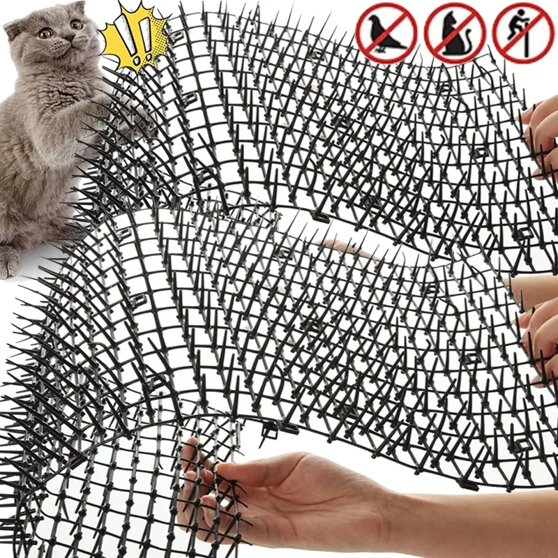 

1/3PCS Dog Cat Scat Mat Animal Deterrent Repellent Plastic Soft Prickle Strips Anti Cat Climbing Mat Household Garden Tools