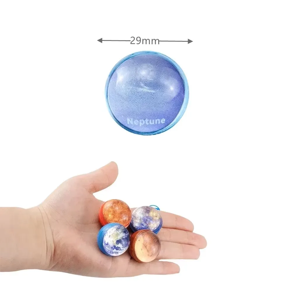 12 pezzi pianeta palla elastica per bambini palla rimbalzante giocattolo in gomma per interni ed esterni giocattoli cielo stellato palla elastica giocoleria palla da salto