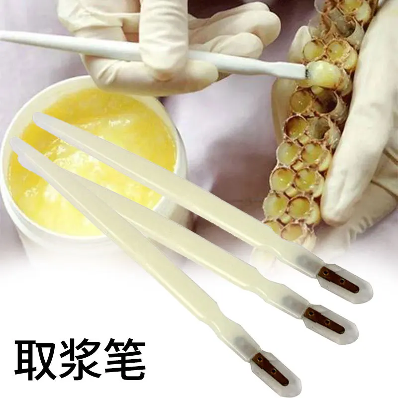 

10PCS Single-head Scraper Pen Wax Bowl Cleaning Bee Honey Pulp Dig Pen for Royal Jelly Home Garden Beekeeping Tools Accessory