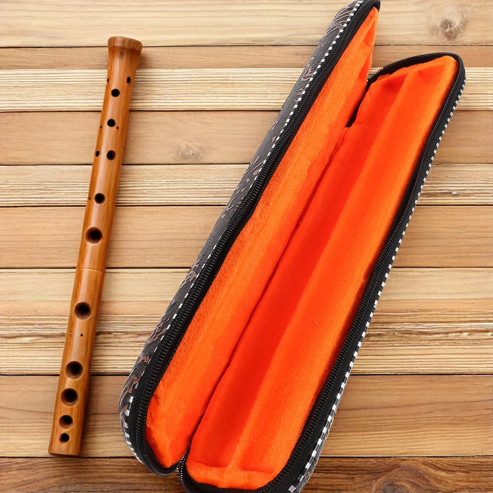 

Instrument Storage Case Flute Protective Bag Portable Dizi Eva Carrying for Musicians