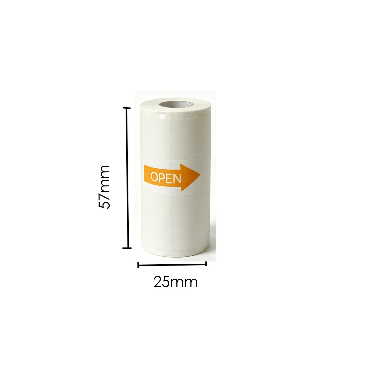 Orange Self-Adhesive Thermal Photo Paper 57x25mm Sticker Label Paper for Mini Pocket Printer Kids Camera Printer