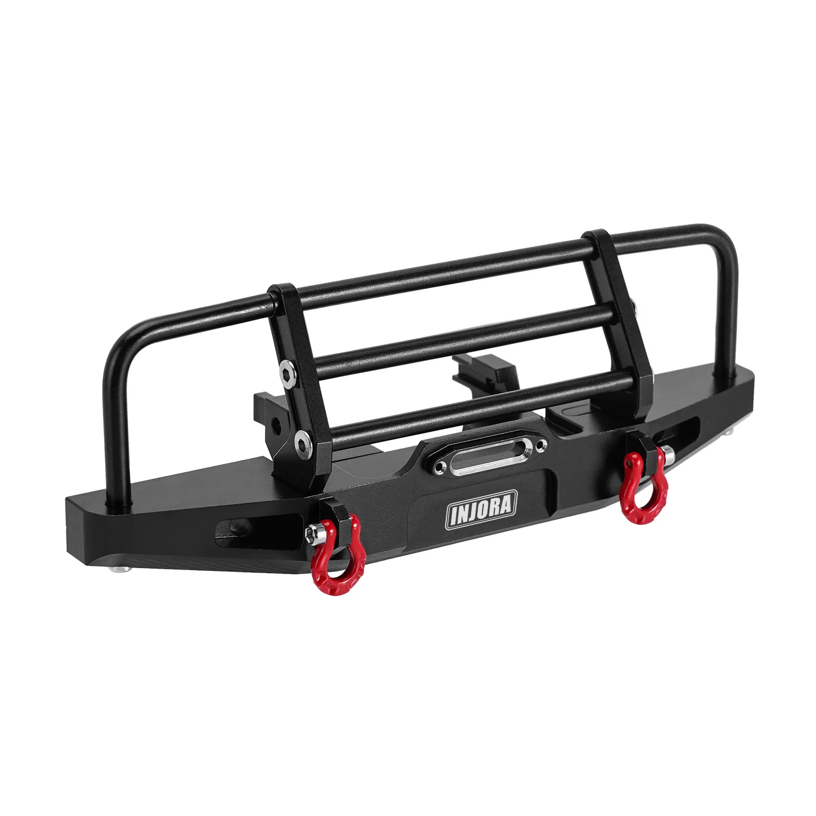 INJORA CNC aluminium voorste achterbumper met verlichting voor 1/18 RC Crawler TRX4M Defender Upgrade (4M-88)