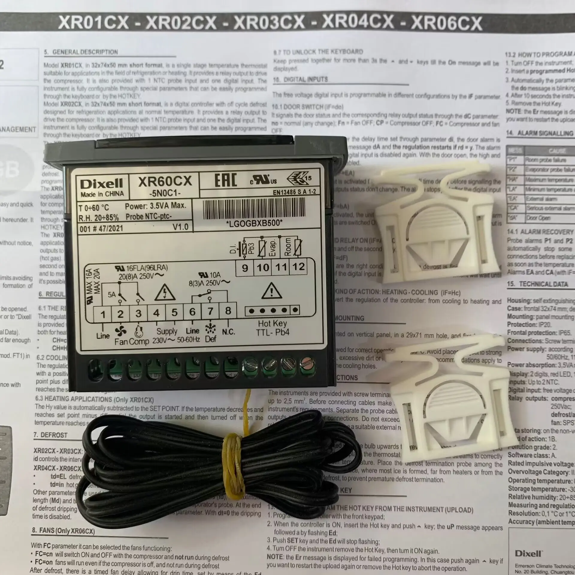 Temperature Controller XR60CX-5N0C1//DIXELL - XR60CX-5NOC1