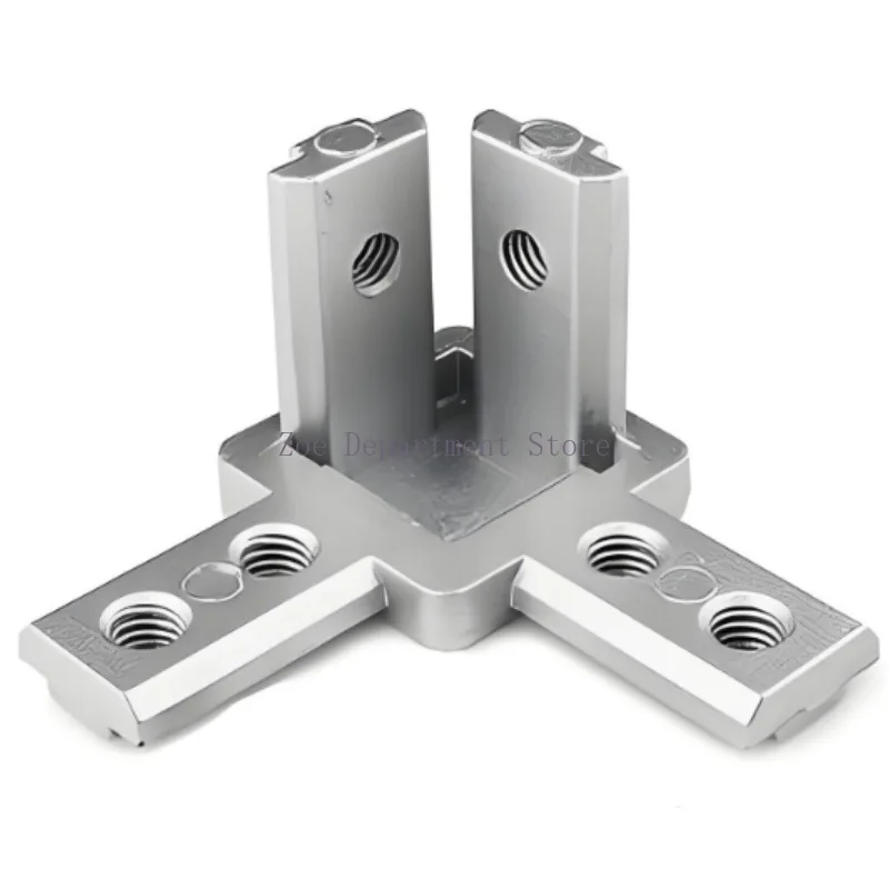 10 Pcs 3 Way Corner Bracket Connector EU 2020 3030 4040 With Screws For Standard T Slot Aluminum Extrusion Profile 2020 3030