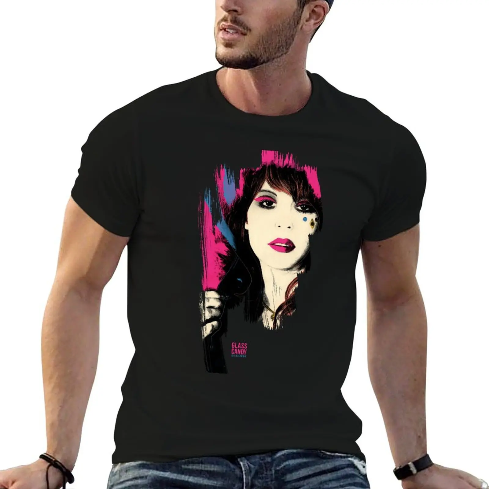 Glass Candy Fan T-shirt T-Shirt customs man t shirt shirts graphic tees vintage mens tall t shirts