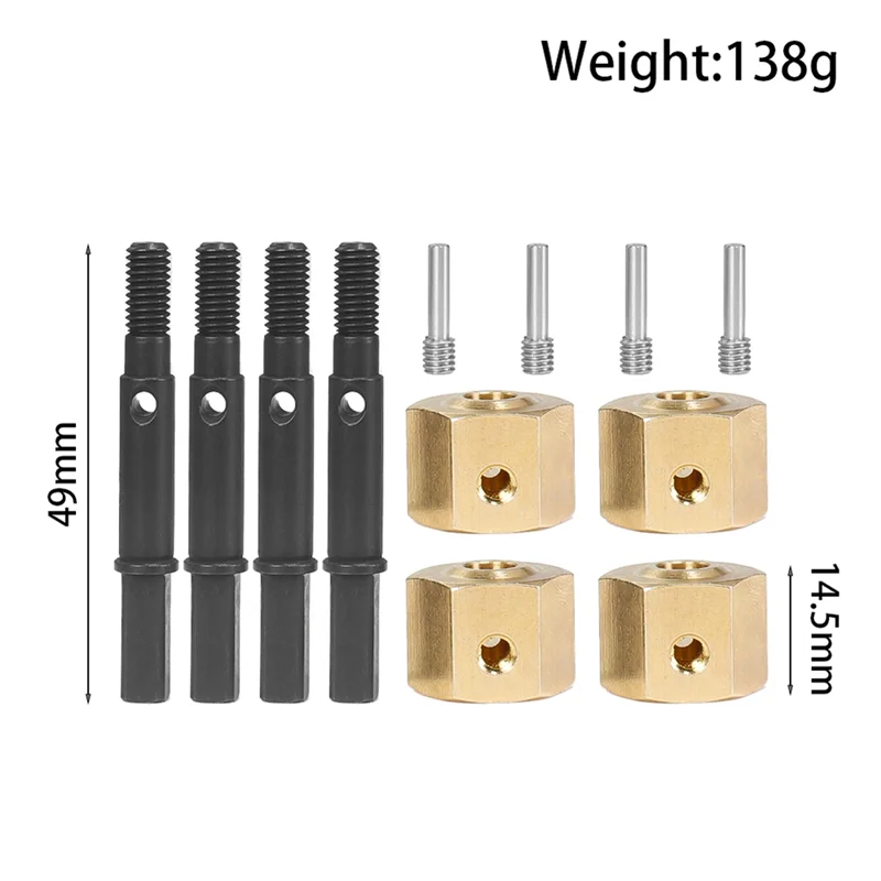 M01K For Croboll MK07 4WD 1/7 RC Electric Control Model Car Modification Accessories Widening Connector Output Shaft