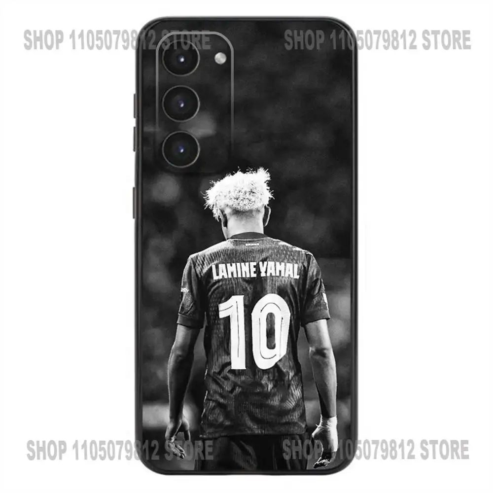 L-Lamine Sport-19 Y-Yamals حافظة هاتف لهاتف سامسونج جالاكسي A20,21s,22,31,32,52,53,72,73,80,91 غطاء أسود من السيليكون الناعم