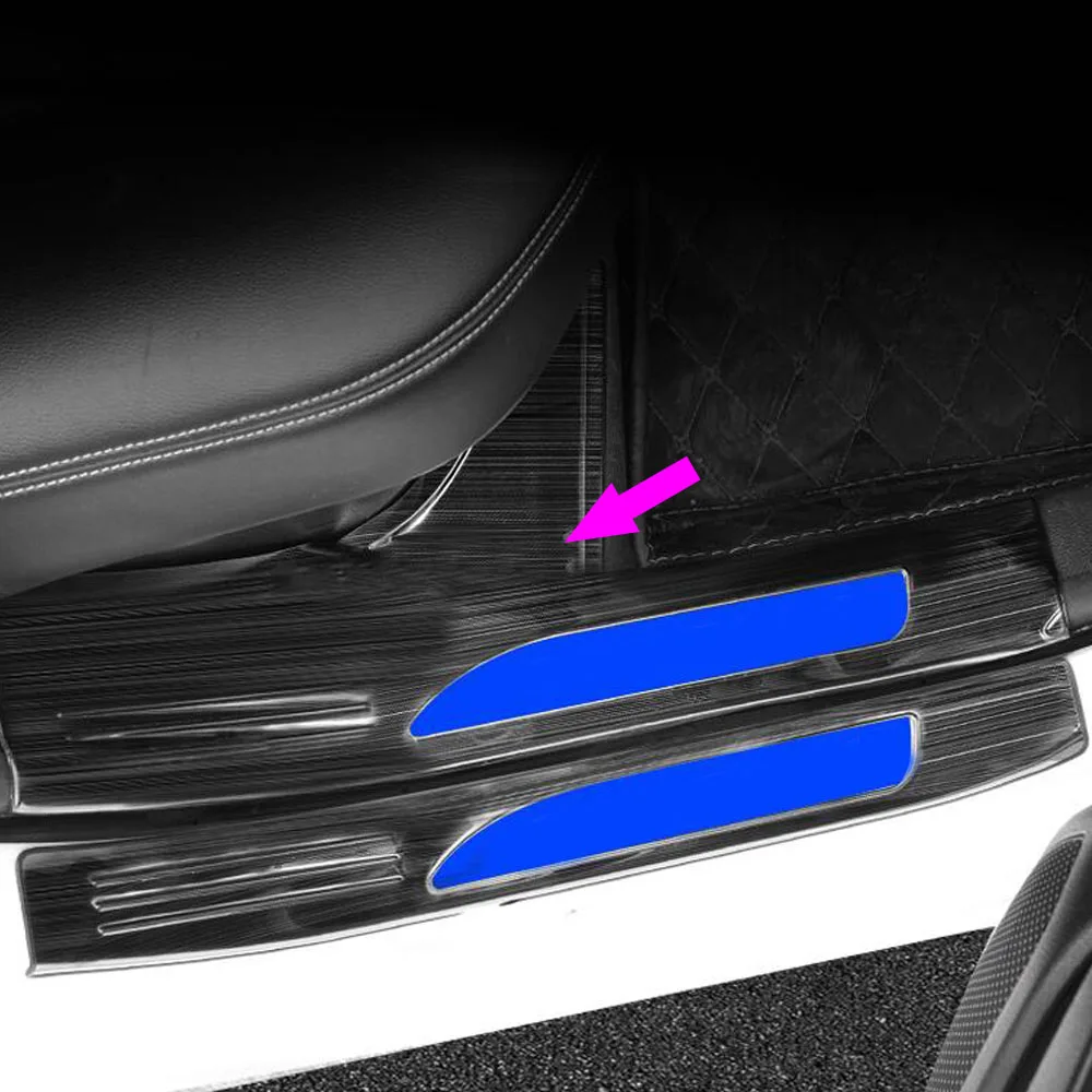 For Toyota Corolla Altis 2019 2020 2021 2022 Car Inner Door Sill Pedal Accessories Stainless Steel Threshold Covers Decoration