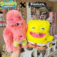 100% Original Fuggler Plush Toys 22cm Ugly Monster Spongebob Squarepants Cute Tooth Monster Fill Plush Dolls Toys Gifts