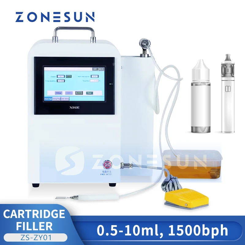 

ZONESUN Automatic Paste Filler Thick Liquid Filling Machine Bottle Filling Equipment Servo Motor Rotor Pump ZS-VTRP2A