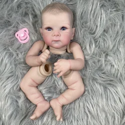 MRB 18 inch Already Painted Reborn Bettie Doll Kits With Eyelashes Vinyl Reborn Unassembled DIY Doll Kit Mold Gift for Children