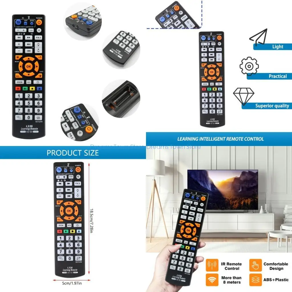 HX6A 8 Meter globale Fernbedienung aus ABS-Kunststoff für Home-Entertainment-Strukturfaktoren