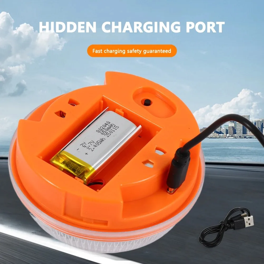 

Портативный перезаряжаемый стробоскопический сигнальный фонарь для грузовиков и транспортных средств