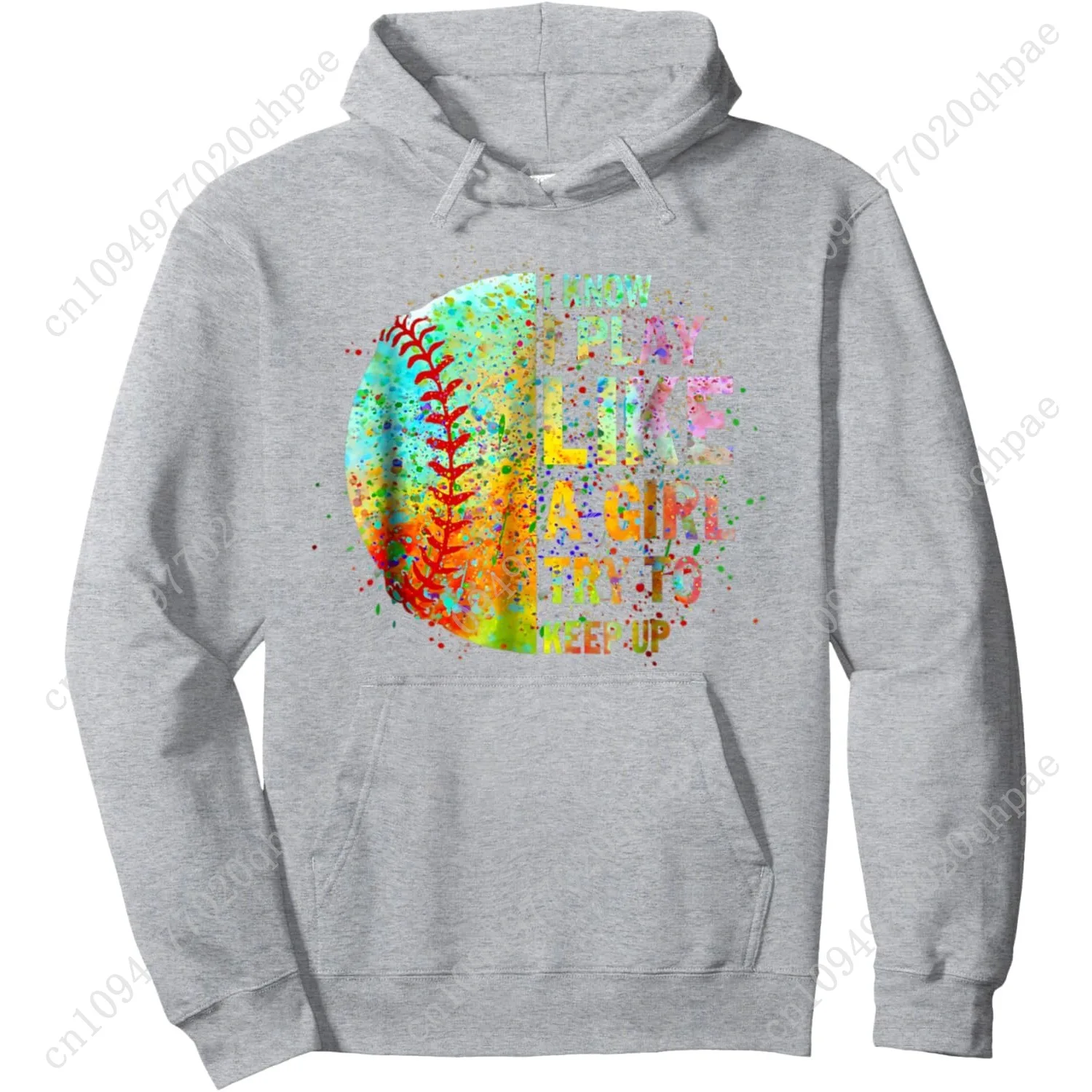 أنا ألعب مثل الفتاة، محاولة حفظ الكرة اللينة للفتيات المراهقات، بلوفر بقلنسوة