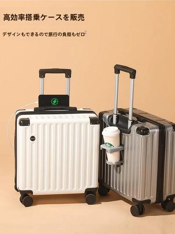 compact-luggage-short-trip-18-inch-unisex-carry-on-suitcase-durable-travel-bag-with-silent-universal-wheels-simple-design