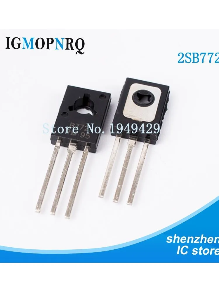 20 sztuk/partia trioda tranzystor B772 2SB772 TO-126 3A/40V PNP trioda mocy nowy — zdjęcie 2