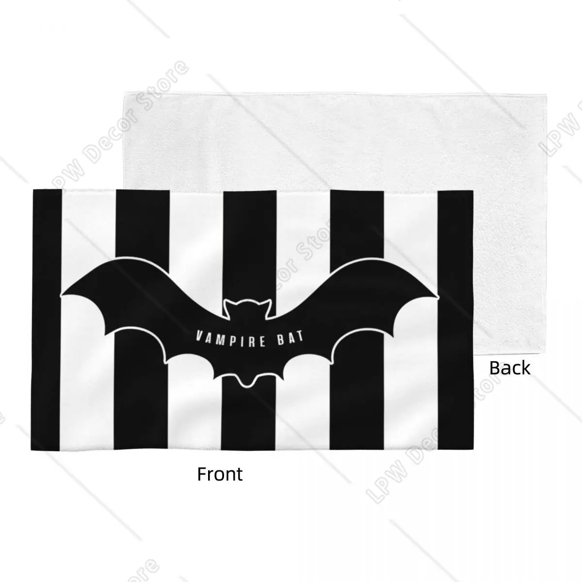 Vampire Bats Towel Quick Dry Halloween Goth Occult Witch Soft Linen Cotton Beach Towels