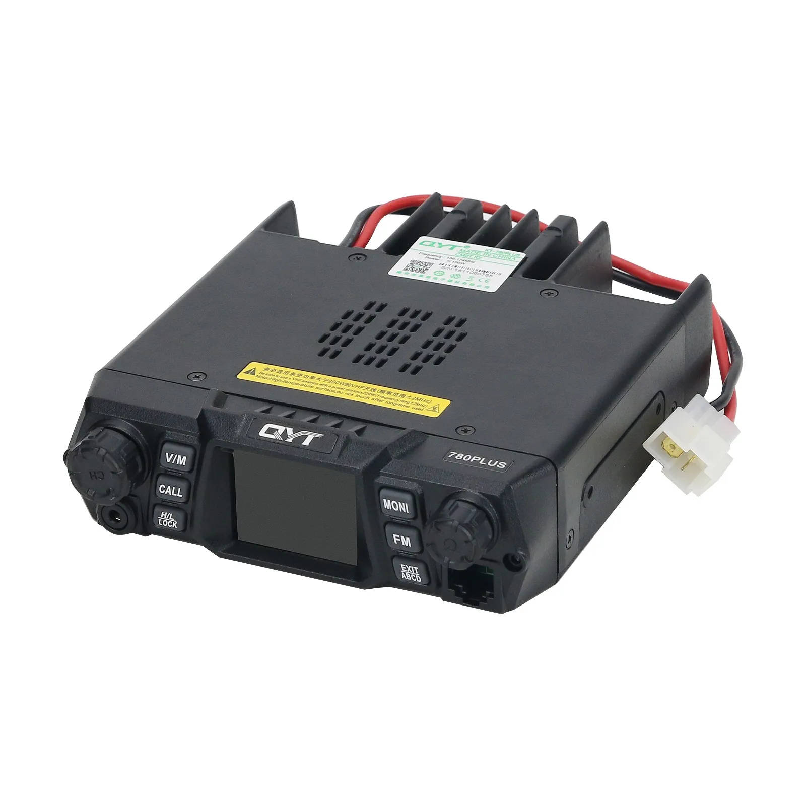 ตัวรับส่งสัญญาณ KT-780Plus qyt UHF 136-174MHz UHF 400-480MHz ตัวรับส่งสัญญาณวิทยุมือถือ10-50km 100W VHF สำหรับยานพาหนะเรือ