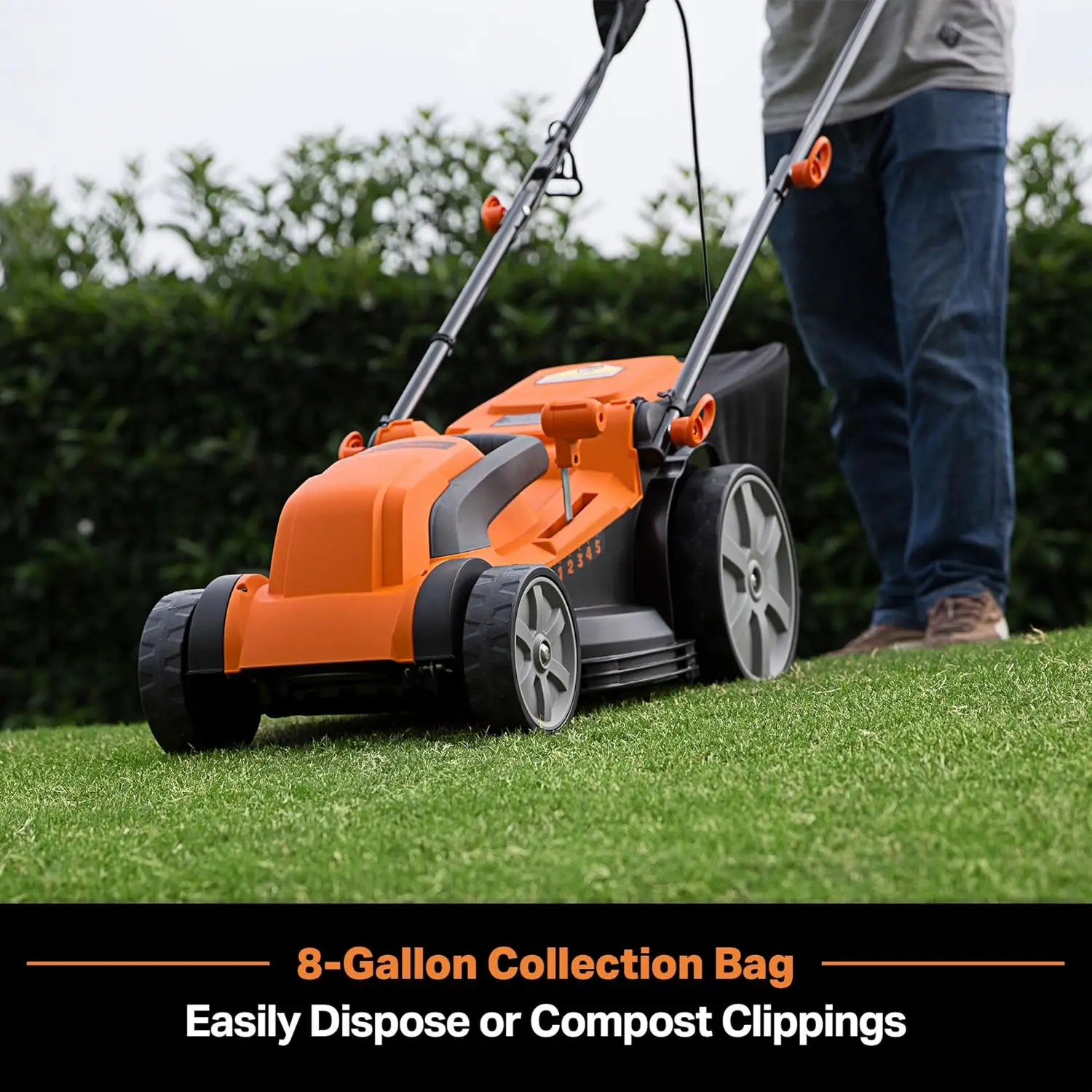 Lawn Mowing: Electric Lawn Mower, Metal, 16-inch, 12AMP