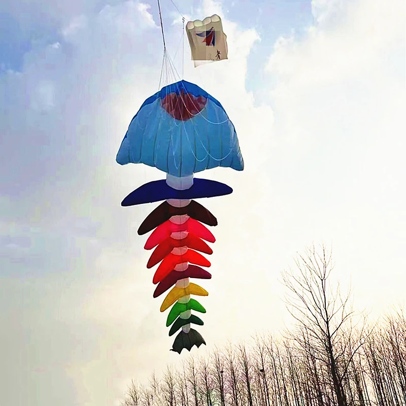 New fishbone soft kites pendant flying fish Children outdoor games professional kite Inflatable toys kites to fly prism kite fun