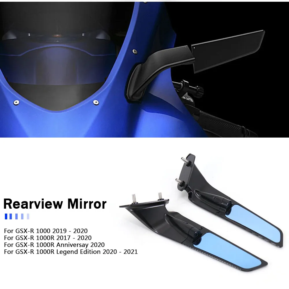 

Mirrors Wind Wing Adjustable Rotating Rearview Mirror For Suzuki GSX-R GSXR 1000 R Anniversay / Legend Edition 2021 2020-2026