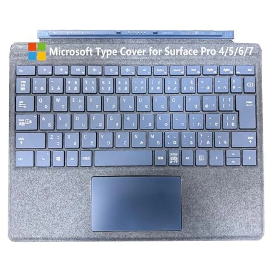 

Type Cover for Surface Pro 4-7 13 Rechargeable Keyboard Wireless Ultra-Slim Portable Magnetic Keyboard - Blue Japanese Renewed