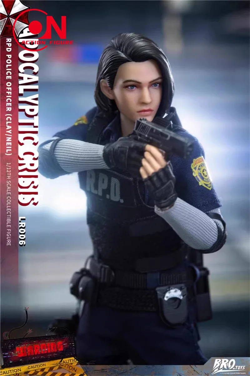 In Stock BROTOYS LR006 1/12 Jill Clair Cool Girl Action Figure Resident Evil Game Apocalyptic Crisis 6